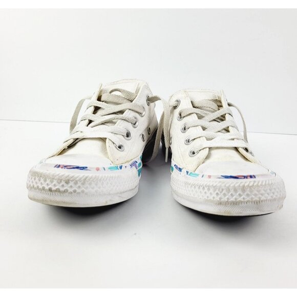 Converse White Canvas with tropical sole - Size 5 - Picture 2 of 8